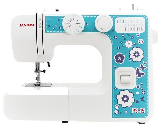 Швейная машина Janome PS 15, белый/голубой