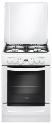 Кухонная плита GEFEST 6102-03, комбинированная, 4 газовые конфорки, электрическая духовка, электроподжиг, 55 л