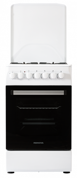 Комбинированная плита Renova SK5E-1ETW, 3 газовые конфорки, 1 электрическая конфорка, электрическая духовка, 54 л, электроподжиг