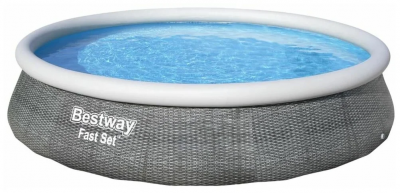 Бассейн Bestway Fast Set 57376 серый