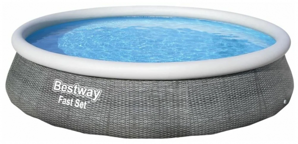 Бассейн Bestway Fast Set 57376 серый