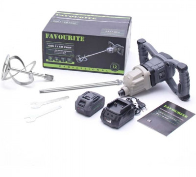 Аккумуляторный миксер FAVOURITE 21В, 4Ач OBS 21 EM PROF