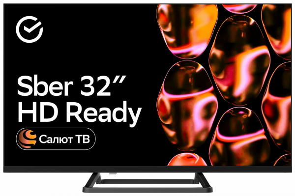Телевизор SBER SDX 32H2128B SMART TV безрамочный