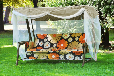 Садовые качели 3-местные с москитной сеткой Olsa Сиена с903