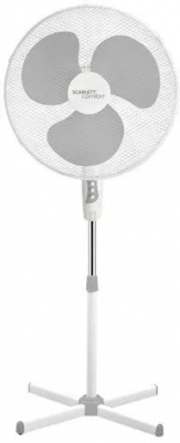Напольный вентилятор Scarlett SC-SF111B27, белый/серый