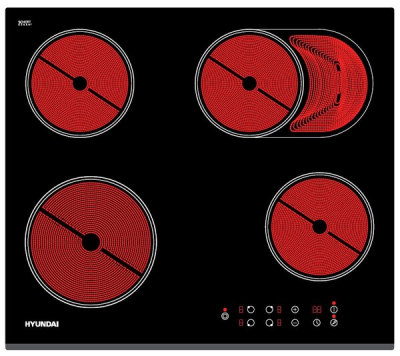 Варочная поверхность Hyundai HHE 6680 BG