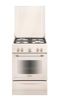 Кухонная плита GEFEST 6100-02 0186, газовая, эмалированная, газ-контроль духовки, 52 л, электроподжиг