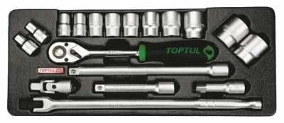 Набор торцевых головок Toptul GCAT1801 18 предметов