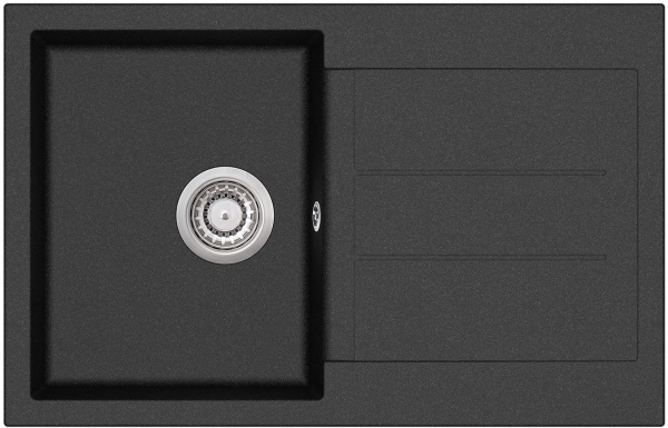 Кухонная мойка Aquasanita Tesa SQT101AW (black metallic 601)