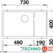 Кухонная мойка Blanco Subline 700-U Level (белый) [518393]