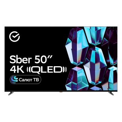 Телевизор SBER SDX-50UQ5234 4K UHD QLED SMART TV Салют