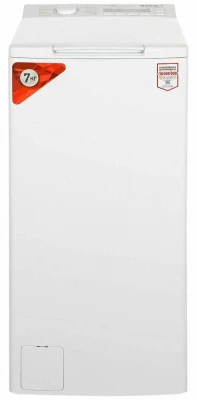 Стиральная машина Kraft TCH-UME7303W, белая, 7 кг, 1200 об/мин, 16  программ, с вертикальной загрузкой