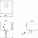 Кухонная мойка Aquasanita Arca SQA101W (silica 111)