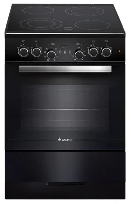 Кухонная плита GEFEST 6560-03 0057, электрическая, двухзонная конфорка, 4 зоны для приготовления, А, 55 л