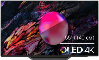 Телевизор Hisense 55A85K (2023) 55" 4K UHD, темно-серый, черно-серый