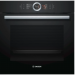 Электрический духовой шкаф Bosch HSG636BB1, черный,  Serie 8, EcoClean, переключатель Control Ring, 12 режимов