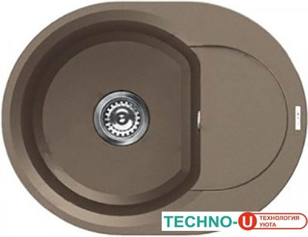 Кухонная мойка Elleci Easy Round 600 Tortora 43