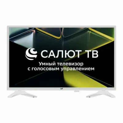 Телевизор LEFF 32H691T, HD, белый, SMART TV, Салют ТВ, LED, 60 Гц