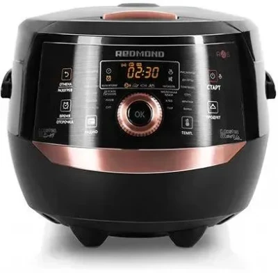 Мультиварка Redmond RMK-CB391S, 1000Вт, черный, 3D-нагрев, энергонезависимая память 2 часа