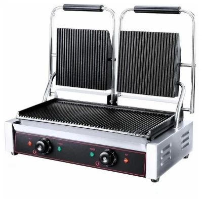 Пресс-гриль Gastrorag NPL-EGD20E серебристый/черный