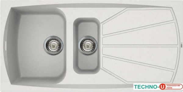 Кухонная мойка Elleci Living 475 Bianco Titano 68