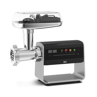 Мясорубка BQ MG2008 Metallic Gray, защита от перегрузок, система реверса