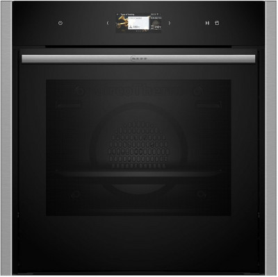 Духовой шкаф Neff B64FS31N0, чёрный, 71 л, с паром, сенсорные Full Touch Control, 22 режима, EcoClean