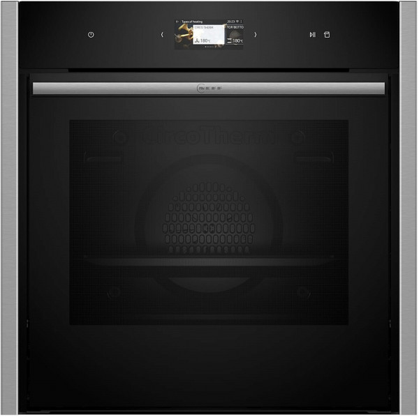 Духовой шкаф Neff B64FS31N0, чёрный, 71 л, с паром, сенсорные Full Touch Control, 22 режима, EcoClean
