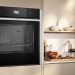 Духовой шкаф Neff B64FS31N0, чёрный, 71 л, с паром, сенсорные Full Touch Control, 22 режима, EcoClean