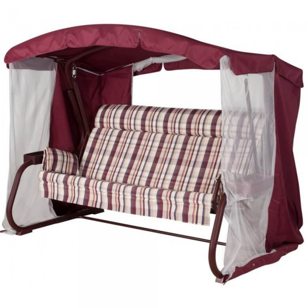 Садовые качели 3-местные Удачная мебель Мерида Премиум A29R.336, до 350 кг