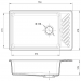 Кухонная мойка GranFest QUARZ GF-ZL51 (белый)