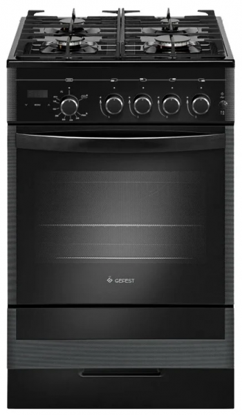 Кухонная плита GEFEST 5500-03 0044, газовая, газ-контроль, 52 л, электроподжиг, 4 конфорки 