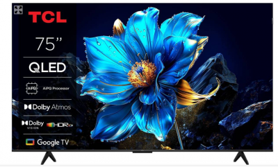 Телевизор TCL 75P7K, 4K UHD, Google TV, игровой режим