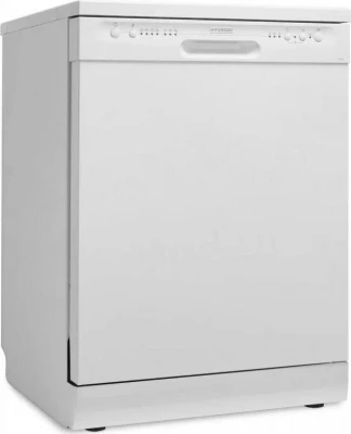 Напольная посудомоечная машина Hyundai DF105 белая, 2 корзины, 12 комплектов, отдельностоящая, полноразмерная, конденсационная