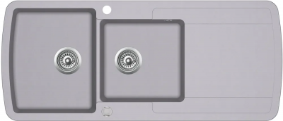 Кухонная мойка Aquasanita Lira SQL201AW (alumetallic 202)