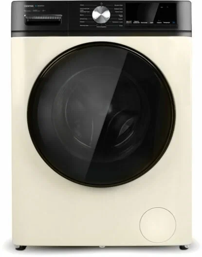 Стиральная машина CENTEK CT-1959 бежевая, 8 кг, 1400 об/мин, 16 режимов, инверторная