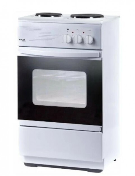 Электрическая плита ЛАДА NOVA CE 3209W, электрическая, 2 конфорки, эмалированная, 50 л