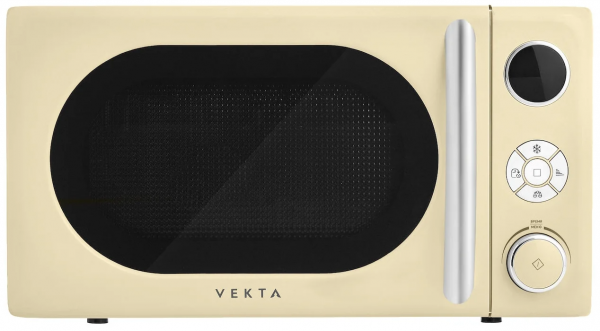 Микроволновая печь Vekta TS720BRC, слоновая кость, отдельностоящая, электронное управление, 6 уровней мощности