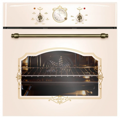 Духовой шкаф GEFEST 602-02 К55, кремовый, 55 л, гидролизная очистка, гриль электрический