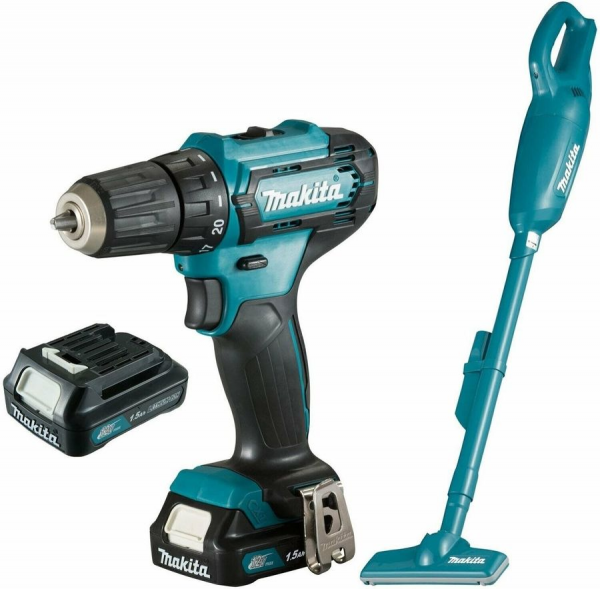 Набор электроинструментов Makita CLX226X1 (шуруповерт, пылесос, 2 АКБ)