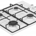 Газовая варочная панель Simfer H60Q40W400, белый