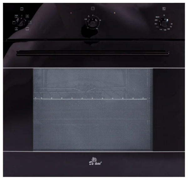 Электрический духовой шкаф De Luxe 6006.03эшв-033, черный