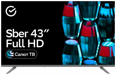43″ Телевизор SBER SDX 43F2014S, DLED, FHD, 60 Гц, Салют ТВ