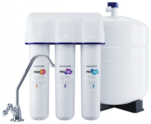 Фильтр под мойкой Аквафор Osmo Pro-100-3-А-М белый