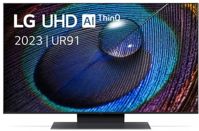43" Телевизор LG 43UR91006LA 2023 HDR, LED RU, черный