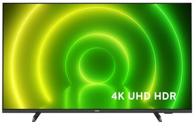 65" Телевизор Philips 65PUS7406/60 HDR (2021), черный