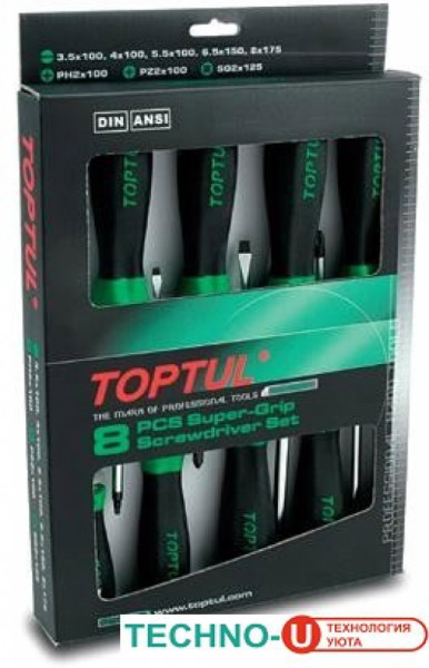 Набор отверток Toptul GAAE0821 8 предметов