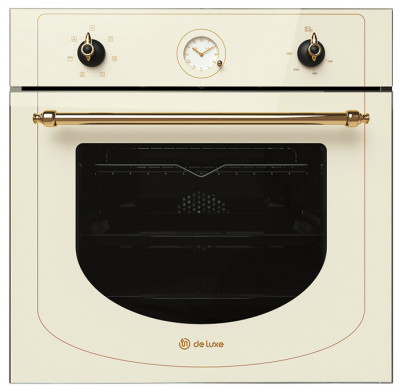 Электрический духовой шкаф De Luxe 6006.05эшв-037, топлёное молоко