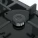 Газовая варочная панель Bosch PNP6B6B90, конфорок - 4 шт, решетки - чугун, панель - закаленное стекло, электроподжиг, газ-контроль, черный