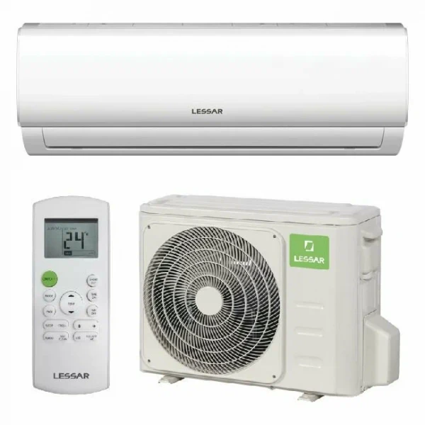 Сплит-система Lessar LS-HE12KRE2A/LU-HE12KRE2A Amigo Inverter, 35 м², диагностика неисправностей, предотвращение образования плесени, скрытый дисплей